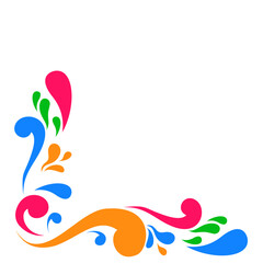Fototapeta premium Cinco De Mayo Colorful Swirl Corner Decoration