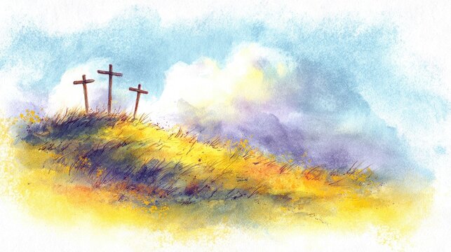 3 Crosses on a Hill Top