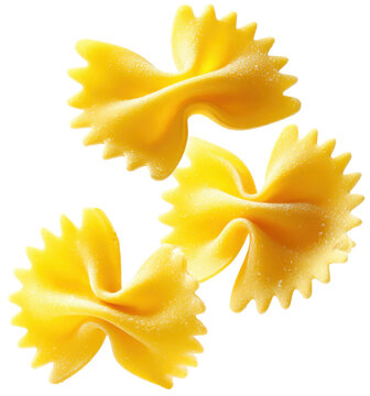 italian pasta falling isolated on transparent background