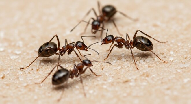 Ants close up macro