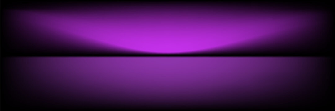 Abstract gradient podium background. Violet, purple and lilac empty 3d studio backdrop. Clean scene for product presentation mockup template. Vector illustration.