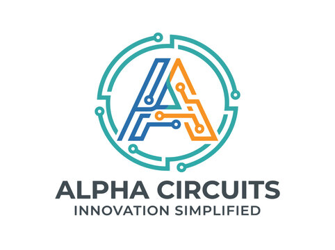 A modern logo featuring a stylized letter 'A' integrated with circuit elements, embodying technology, innovation, and a progressive outlook for a tech-focused business.