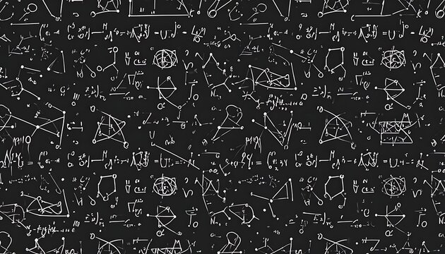 A black background with white mathematical equations and diagrams (1)