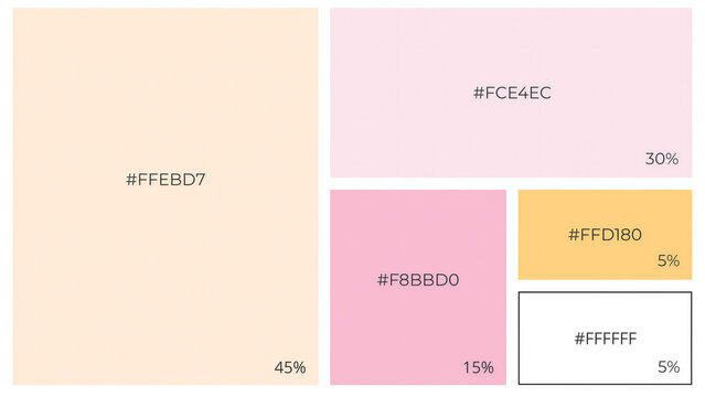  Sunset Dust Atmospheric Warm Color Palette with Hex Codes and Usage Ratios