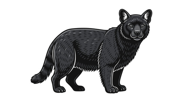 Vector Pinocut Black Panther Illustration