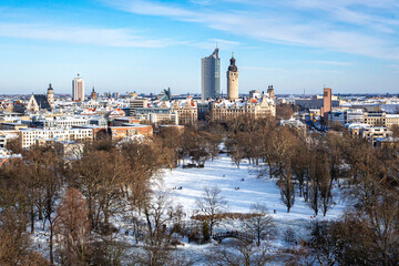 Leipzig Panoramablick vom Johannapark auf die Innenstadt © Torsten Strom