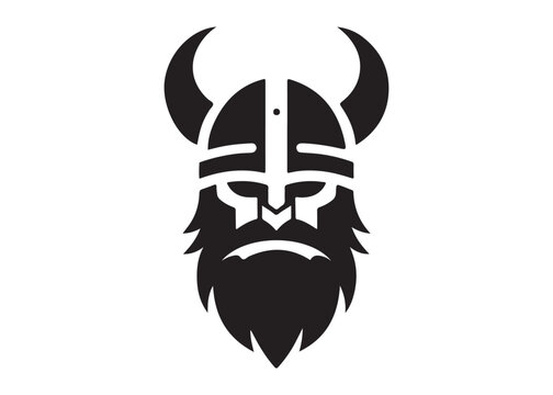 viking head logo silhouette vector, vikings warrior face head silhouette logo vector illustration, viking head silhouette logo vector, viking warrior head logo silhouettes vector on a white background