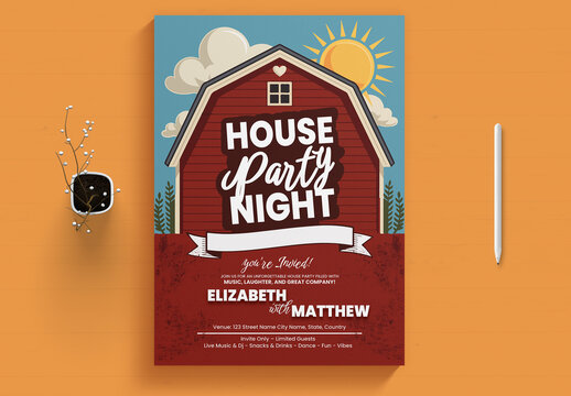 House Party Invitation Template