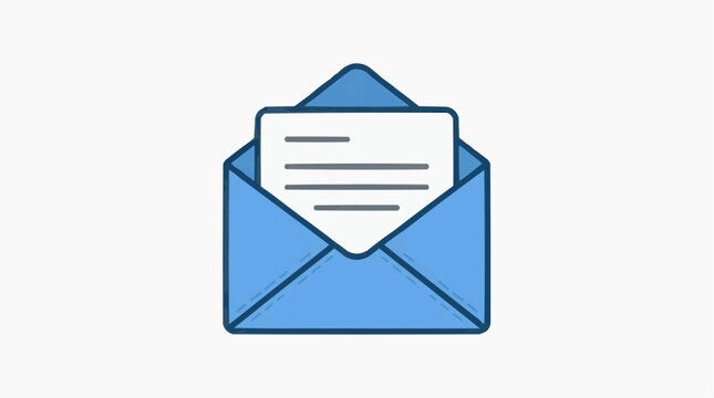 An opened envelope contains a written letter. This image captures the essence of communication.