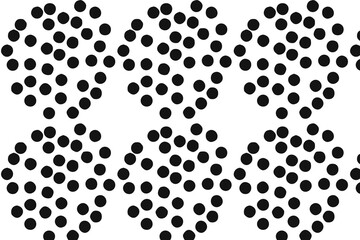 Fototapeta premium seamless polka dot pattern in dark brown and beige for fashion and design backgrounds