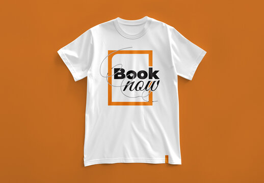 Clean Modern Typography Tee Design with Frame Style