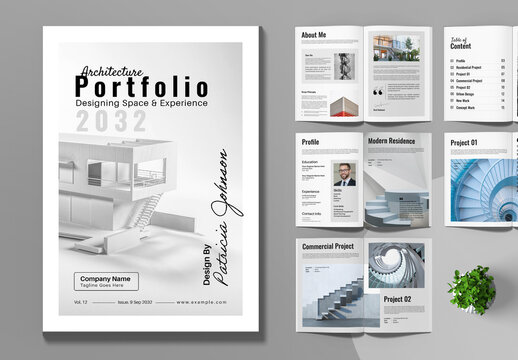 Modern Architecture Portfolio Template  Layout