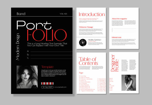 Modern Minimal Portfolio Template Clean Design