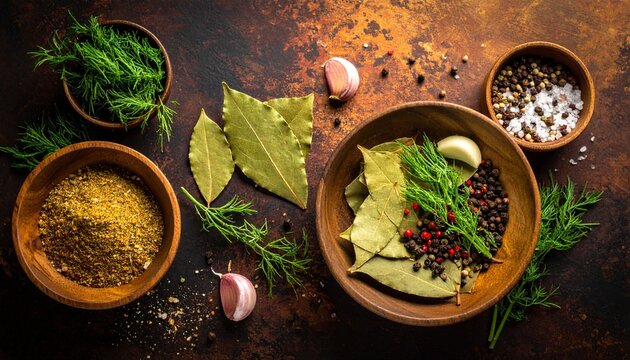 Herbstliche Gew&uuml;rze zum Einmachen von Gem&uuml;se