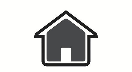 Fototapeta premium house icon symbol for real estate or home page on website or app