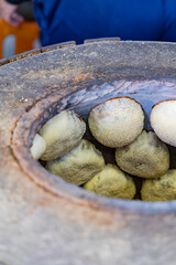 Obraz premium the most authentic preparation of Hujiao Bing (Black Pepper Buns)