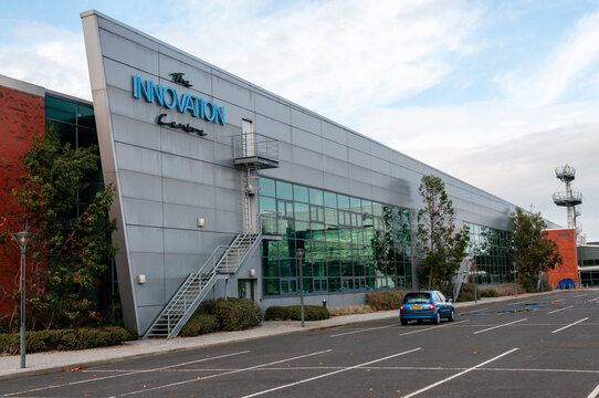 The Innovation Centre at the Northern Ireland Science Park in Belfast's Titanic Quarter is a modern, glass-fronted facility designed to foster regional business growth, research, and technology.