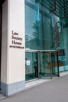 The facade of Law Society House in Belfast, serving as the prestigious headquarters for the legal profession and a landmark of civic architecture in the heart of the city center.