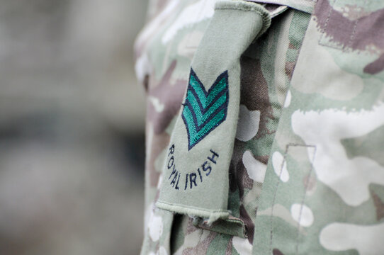 Epaulette of a sergeant in the Royal Irish Regiment