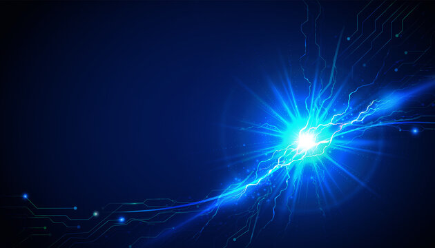 Electric Blue Spark Energy Effect