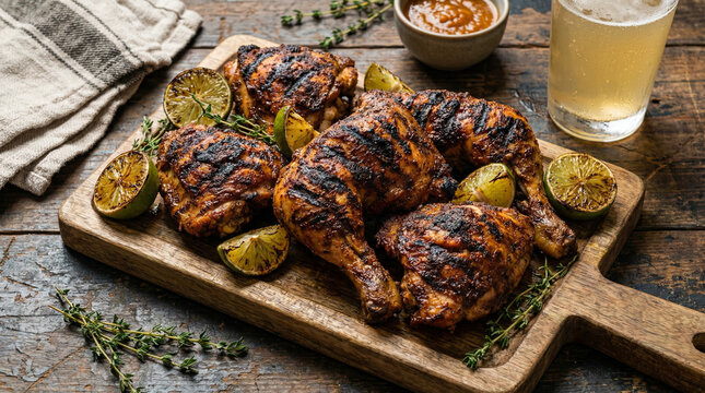 spicy Caribbean jerk chicken