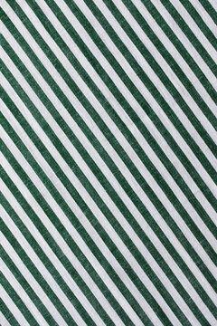 Green and white stripe cotton