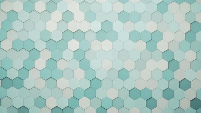 Stylish Hexagonal Pattern Backgrounds in Tranquil Tones