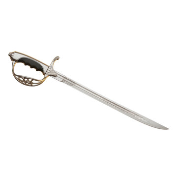 Elegant ornate saber sword