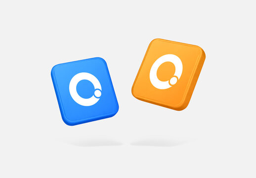 Floating App Icon Mockup Template