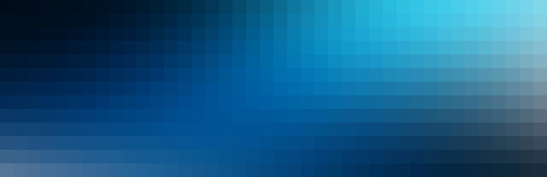 Blue gradient square pixel grid background design