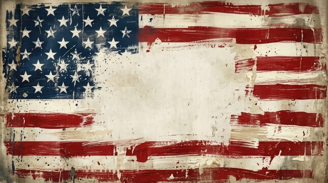 Patriotic flag day background american flag brushstrokes for usa celebrations