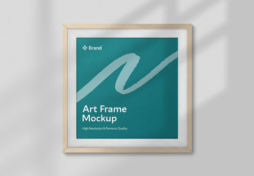 Square Photo Frame Mockup Template
