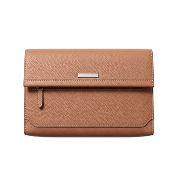 Leather clutch bag