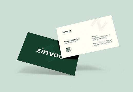 Modern Green Business Card Template