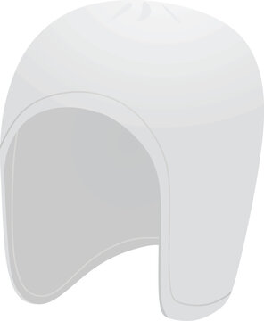 White head cover gear. vector