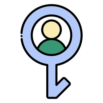 Demigirl Gender Identity Avatar Symbol