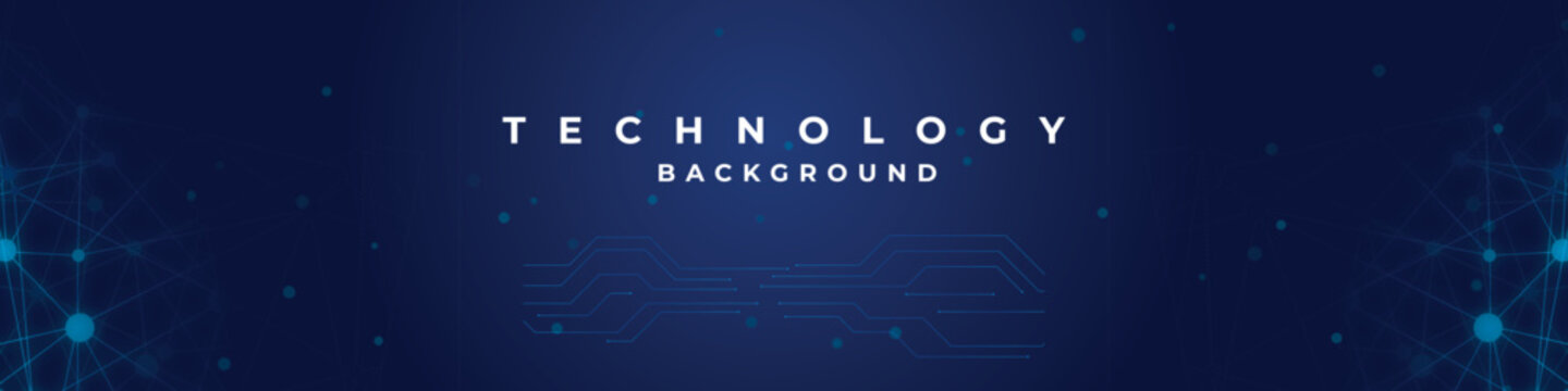 Technology Background with Connected Dots and Lines