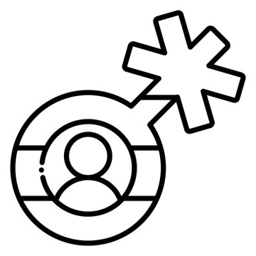 Nonbinary Gender Identity Person Symbol