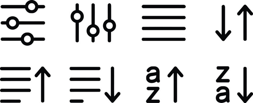 directional arrows and switches flat design vector illustration for navigation and decision making