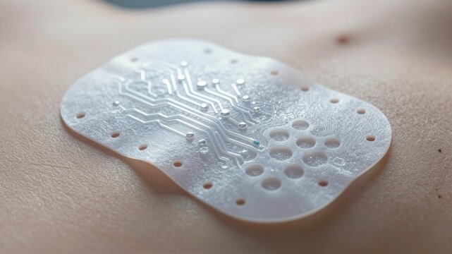 Bio-Sensor Skin Patch Macro