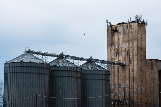 Industrial Grain Silos and Elevator in Poti Port