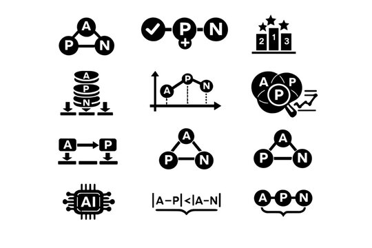 Icon fill generation symbol representation grid image mathematics triplet learning vector per