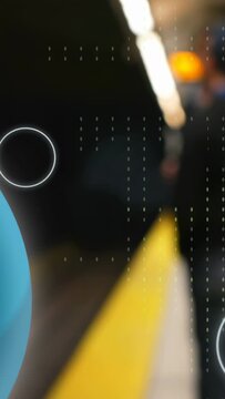 Vertical video: Blue globe appearing, starting HUD, icons pulsing, cycling up, highlighting alerts