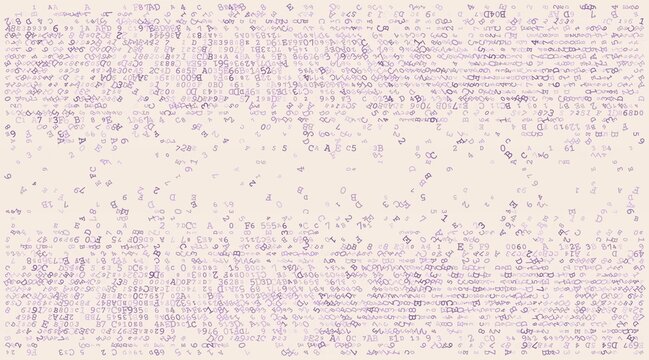 Linear Void - A Fragmented Horizontal Distribution of Binary Code and Digital Noise