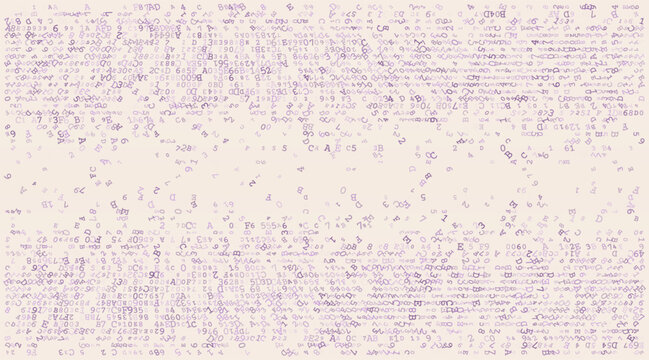 Linear Void - A Fragmented Horizontal Distribution of Binary Code and Digital Noise