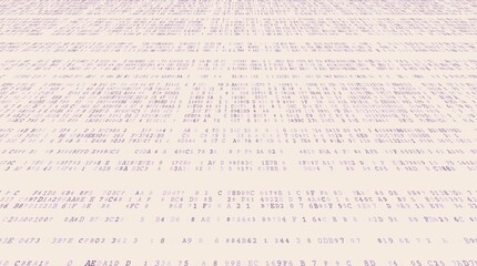 Fototapeta premium The Stratified Stream - Perspective Segmented Binary Data Layers and Multi-Tier Network Architecture. Perspective.