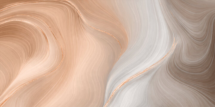 Brown hair texture waves through a desert sandstone canyon like the organic grain of timber art in an Antelope Canyon nature design