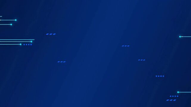 Abstract blue background with digital lines and data points, representing technology and connectivity