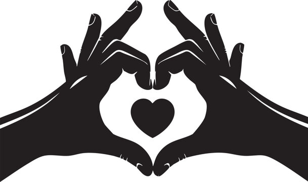 Hands making a heart shape