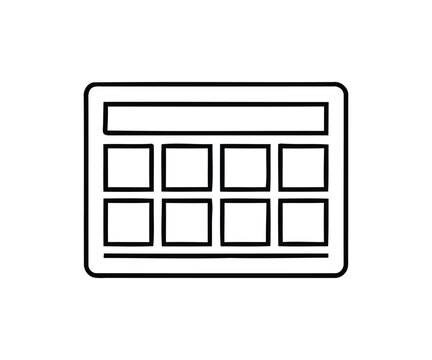 makeup palette icon black and white line drawing